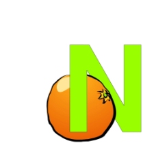 超级可爱字母n图片