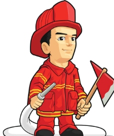 欢快的消防员|照片照片|istoc|消防员插画_日常