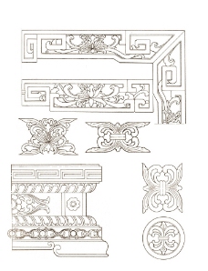 木雕纹样图片