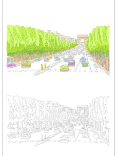 城市风景矢量图