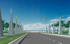 公路景观设计图片