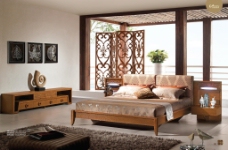 家具广告床背景图片