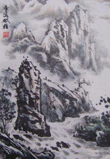 清代古代山水画非高清图片
