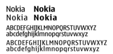 Nokia系列字体