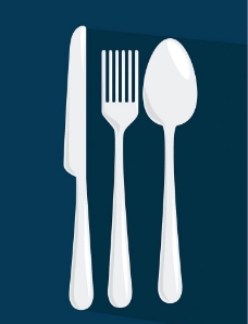 餐饮西餐餐具刀叉勺子图片