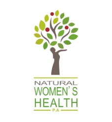 健康女性绿色树叶和女性元素组合关爱女性健康