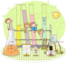 儿童化学科学实验图片