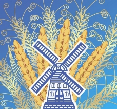 麦穗小麦风车图片