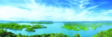 新余市仙女湖全景图图片