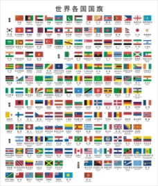 展板PSD下载世界各国国旗