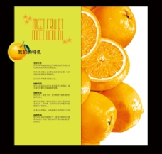 水果类产品折页封面