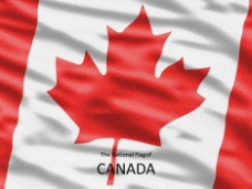 加拿大国旗的模板