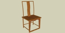 草图大师模型中式椅子图片