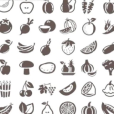 蔬菜水果水果蔬菜图标图片