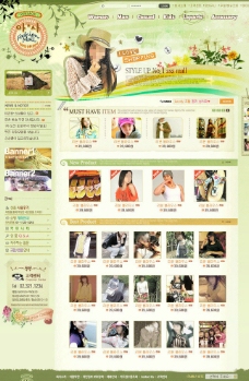韩国服装店铺网页图片