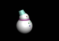 人体模型小雪人3维实体模型图片