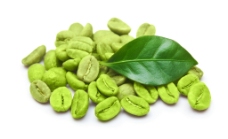 绿色叶子咖啡豆图片
