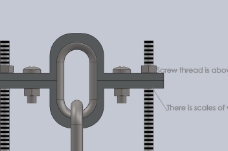 3d链条素材链条磨损测量装置