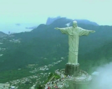 视频模板巴西雕像世界风光视频素材下载