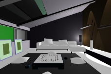 豪华客厅3D模型