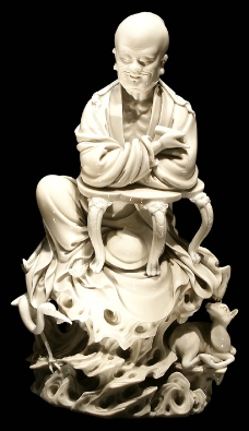 仙人雕塑传统文化PSD素材
