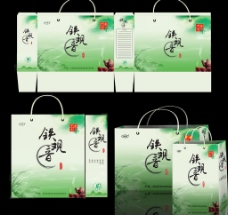 水墨中国风茶叶手提袋图片