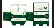 绿色叶子茶叶彩盒图片