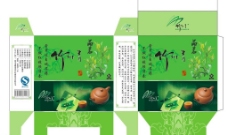 绿色叶子茶叶包装设计图片