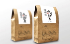 七叶胆茶包装设计（展开图）图片