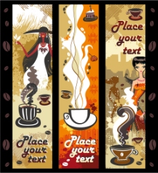 咖啡海报设计图案背景