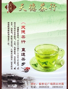 茶叶  茶杯 茶山  海报 单页图片