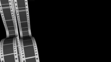 视频模板滚动薄膜条3透明Alpha通道环运动的背景视频免费下载