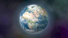 地球背景地球在空间旋转运动的背景视频免费下载