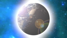 地球背景在空间运动背景的地球视频免费下载