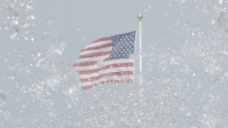 美国国旗有雨的影响3股票的录像 视频免费下载