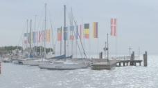 意大利威尼托巴多利诺船旗股票视频