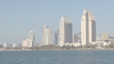 圣迭戈港的船航行速度通过股票的录像 视频免费下载