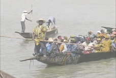 船在尼日尔河马里股票视频村 视频免费下载