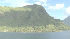 茉莉亚岛海岸的Opunohu湾5股票的录像