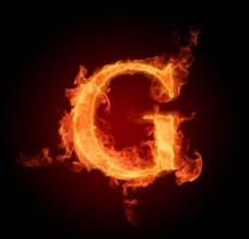 火焰字母G效果图片