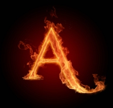 火焰字母A效果图片