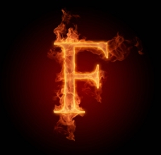 火焰字母F效果图片