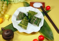 枣叶高清粽子图片