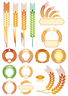 小麦麦穗徽章