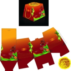 斗型粽子盒图片