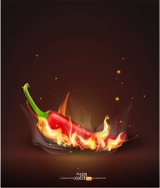 辣椒餐饮海报背景