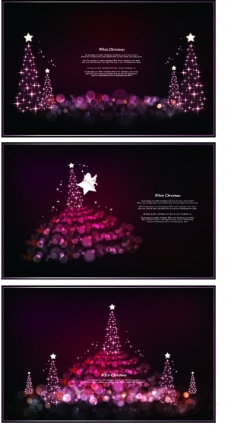 梦幻圣诞树背景设计