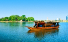 大自然嘉兴南湖红船图片