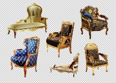 欧式椅子沙发合集图片