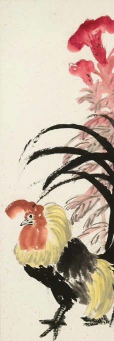 齐白石的公鸡图片免费下载,齐白石的公鸡设计素材大全,齐白石的公鸡